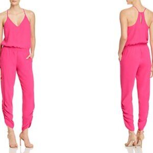 Amanda Uprichard Lowell Jumpsuit in Pink